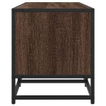 vidaXL Dulap TV, stejar maro, 100x35x41 cm, lemn prelucrat și metal vidaXL Dulap TV, stejar maro, 100x35x41 cm, lemn prelucrat și metal
