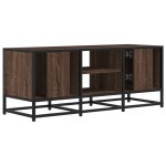 vidaXL Dulap TV, stejar maro, 100x35x41 cm, lemn prelucrat și metal vidaXL Dulap TV, stejar maro, 100x35x41 cm, lemn prelucrat și metal