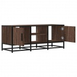 vidaXL Dulap TV, stejar maro, 100x35x41 cm, lemn prelucrat și metal vidaXL Dulap TV, stejar maro, 100x35x41 cm, lemn prelucrat și metal