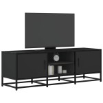 vidaXL Dulap TV, negru, 120x35x41 cm, lemn prelucrat și metal
