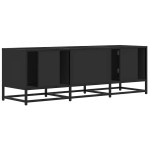 vidaXL Dulap TV, negru, 120x35x41 cm, lemn prelucrat și metal