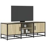 vidaXL Dulap TV, stejar sonoma, 120x35x41 cm, lemn prelucrat și metal vidaXL Dulap TV, stejar sonoma, 120x35x41 cm, lemn prelucrat și metal