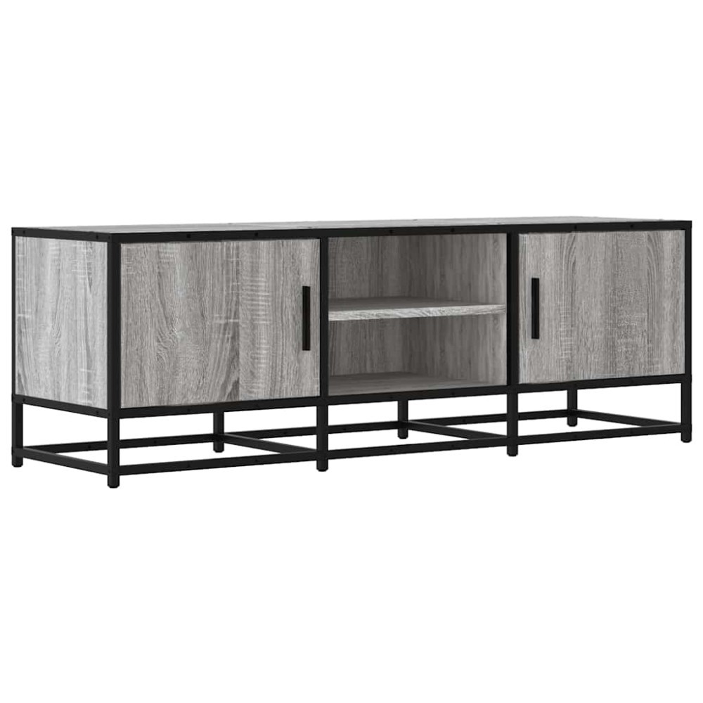 vidaXL Dulap TV, gri sonoma, 120x35x41 cm, lemn prelucrat și metal