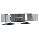 vidaXL Dulap TV, gri sonoma, 120x35x41 cm, lemn prelucrat și metal