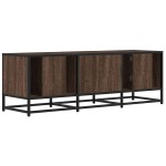 vidaXL Dulap TV, stejar maro, 120x35x41 cm, lemn prelucrat și metal