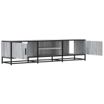 vidaXL Dulap TV gri sonoma, 160x35x41 cm lemn prelucrat și metal