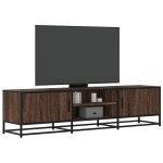 vidaXL Dulap TV, stejar maro, 160x35x41 cm, lemn prelucrat și metal vidaXL Dulap TV, stejar maro, 160x35x41 cm, lemn prelucrat și metal