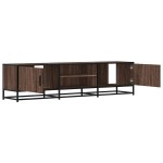 vidaXL Dulap TV, stejar maro, 160x35x41 cm, lemn prelucrat și metal vidaXL Dulap TV, stejar maro, 160x35x41 cm, lemn prelucrat și metal