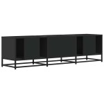 vidaXL Dulap TV, negru, 150x35x41 cm, lemn prelucrat și metal