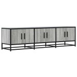 vidaXL Dulap TV, gri sonoma, 150x35x41 cm, lemn prelucrat și metal