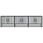 vidaXL Dulap TV, gri sonoma, 150x35x41 cm, lemn prelucrat și metal