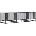 vidaXL Dulap TV, gri sonoma, 150x35x41 cm, lemn prelucrat și metal