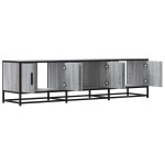vidaXL Dulap TV, gri sonoma, 150x35x41 cm, lemn prelucrat și metal