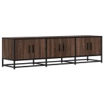 vidaXL Dulap TV, stejar maro, 150x35x41 cm, lemn prelucrat și metal vidaXL Dulap TV, stejar maro, 150x35x41 cm, lemn prelucrat și metal