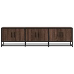 vidaXL Dulap TV, stejar maro, 150x35x41 cm, lemn prelucrat și metal vidaXL Dulap TV, stejar maro, 150x35x41 cm, lemn prelucrat și metal