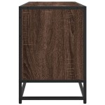 vidaXL Dulap TV, stejar maro, 150x35x41 cm, lemn prelucrat și metal vidaXL Dulap TV, stejar maro, 150x35x41 cm, lemn prelucrat și metal