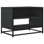 vidaXL Dulap TV, negru, 61x40x46 cm, lemn prelucrat și metal vidaXL Dulap TV, negru, 61x40x46 cm, lemn prelucrat și metal