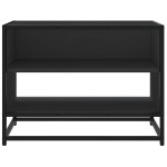 vidaXL Dulap TV, negru, 61x40x46 cm, lemn prelucrat și metal vidaXL Dulap TV, negru, 61x40x46 cm, lemn prelucrat și metal