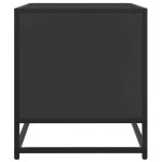 vidaXL Dulap TV, negru, 61x40x46 cm, lemn prelucrat și metal vidaXL Dulap TV, negru, 61x40x46 cm, lemn prelucrat și metal