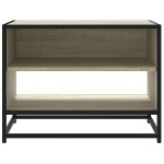 vidaXL Comodă TV, stejar sonoma, 61x40x46 cm, lemn prelucrat și metal vidaXL Comodă TV, stejar sonoma, 61x40x46 cm, lemn prelucrat și metal