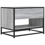 vidaXL Dulap TV, gri sonoma, 61x40x46 cm, lemn prelucrat și metal