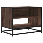vidaXL Comodă TV, stejar maro, 61x40x46 cm lemn prelucrat și metal