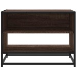 vidaXL Comodă TV, stejar maro, 61x40x46 cm lemn prelucrat și metal