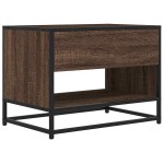 vidaXL Comodă TV, stejar maro, 61x40x46 cm lemn prelucrat și metal