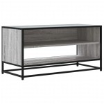 vidaXL Dulap TV, gri sonoma, 91x40x46 cm, lemn prelucrat și metal