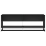 vidaXL Dulap TV, negru, 120,5x40x46 cm, lemn prelucrat și metal
