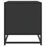 vidaXL Dulap TV, negru, 120,5x40x46 cm, lemn prelucrat și metal