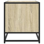 vidaXL Dulap TV stejar sonoma, 120,5x40x46 cm, lemn prelucrat și metal