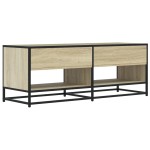 vidaXL Dulap TV stejar sonoma, 120,5x40x46 cm, lemn prelucrat și metal