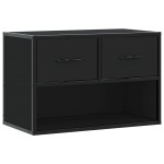 vidaXL Dulap TV, negru, 60x31x39,5 cm, lemn prelucrat și metal vidaXL Dulap TV, negru, 60x31x39,5 cm, lemn prelucrat și metal