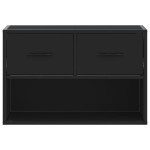 vidaXL Dulap TV, negru, 60x31x39,5 cm, lemn prelucrat și metal vidaXL Dulap TV, negru, 60x31x39,5 cm, lemn prelucrat și metal