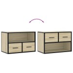 vidaXL Dulap TV, stejar sonoma, 60x31x39,5cm, lemn prelucrat și metal vidaXL Dulap TV, stejar sonoma, 60x31x39,5cm, lemn prelucrat și metal