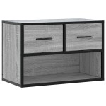 vidaXL Dulap TV, gri sonoma, 60x31x39,5 cm, lemn prelucrat și metal