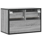 vidaXL Dulap TV, gri sonoma, 60x31x39,5 cm, lemn prelucrat și metal