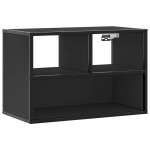 vidaXL Dulap TV, negru, 60x31x39,5 cm, lemn prelucrat și metal vidaXL Dulap TV, negru, 60x31x39,5 cm, lemn prelucrat și metal