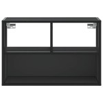 vidaXL Dulap TV, negru, 60x31x39,5 cm, lemn prelucrat și metal vidaXL Dulap TV, negru, 60x31x39,5 cm, lemn prelucrat și metal