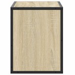 vidaXL Dulap TV, stejar sonoma, 60x31x39,5cm, lemn prelucrat și metal vidaXL Dulap TV, stejar sonoma, 60x31x39,5cm, lemn prelucrat și metal