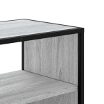 vidaXL Dulap TV, gri sonoma, 60x31x39,5 cm, lemn prelucrat și metal