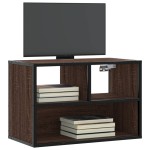 vidaXL Dulap TV, stejar maro, 60x31x39,5 cm, lemn prelucrat și metal vidaXL Dulap TV, stejar maro, 60x31x39,5 cm, lemn prelucrat și metal