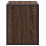 vidaXL Dulap TV, stejar maro, 60x31x39,5 cm, lemn prelucrat și metal vidaXL Dulap TV, stejar maro, 60x31x39,5 cm, lemn prelucrat și metal