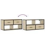 vidaXL Dulap TV, stejar sonoma, 80x31x39,5 cm, lemn prelucrat și metal vidaXL Dulap TV, stejar sonoma, 80x31x39,5 cm, lemn prelucrat și metal