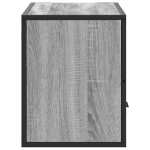 vidaXL Dulap TV, gri sonoma, 80x31x39,5 cm, lemn prelucrat și metal