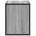 vidaXL Dulap TV, gri sonoma, 80x31x39,5 cm, lemn prelucrat și metal