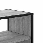 vidaXL Dulap TV, gri sonoma, 80x31x39,5 cm, lemn prelucrat și metal