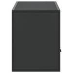 vidaXL Dulap TV, negru, 100x31x39,5 cm, lemn prelucrat și metal