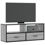 vidaXL Dulap TV, gri sonoma, 100x31x39,5 cm, lemn prelucrat și metal